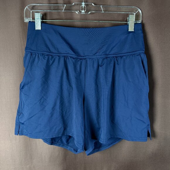 Lands' End Women's XS, XS LONG Deep Sea Navy Quick Dry Swim Shorts With Panty - Picture 1 of 7